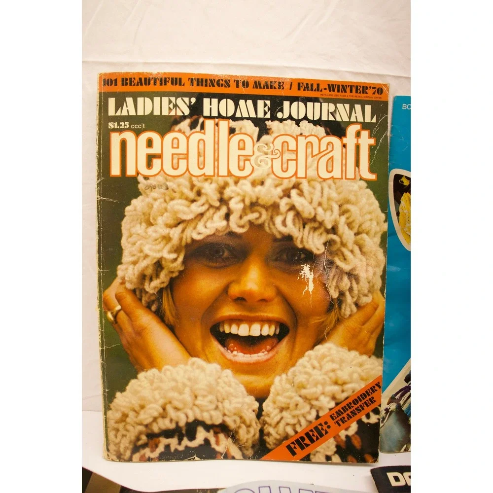 Vintage 1970s Knitting Crochet Pattern Books Bernat Family‎ Circle Lot of 5+